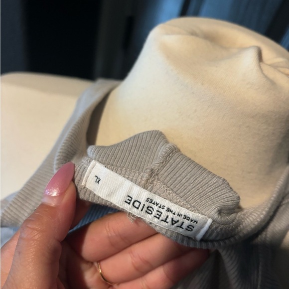 Stateside Gray Fitted Ribbed Tank Top - Picture 4 of 4